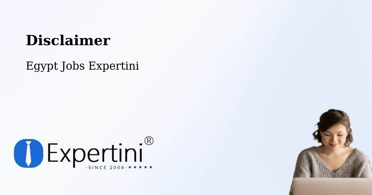 Disclaimer – Maţāy - Egypt Jobs Expertini